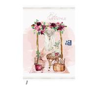Oxford Boho Chic - Agenda escolar diaria 2019-2020, 1 día, 352 páginas, 12 x 18, diseño de elefante