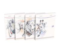 Oxford Boho Spirit A6 - Bloc de notas (40 unidades, 6 mm, 160 páginas, grapado, tapa para tarjetas, decoración surtidos