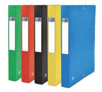 Oxford - Caja de capacidad estándar Top File+ 24 x 32 cm, espalda 40 mm con goma para tarjeta, colores surtidos
