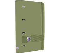 Oxford Carpeta Anillas 4x35 A4+ Live&Go Polyfoam Verde Safari Con Recambio 5x5 Write&Erase y Goma Elástica