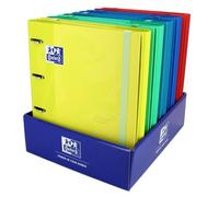 Oxford Carpeta Anillas 4x35 Europeanbinder Touch A4+ con Recambio 100 Hojas 90gr 5x5 Surtidos