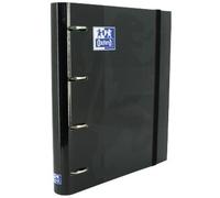 Oxford Carpeta Anillas 4x35 mm Classic Europeanbinder C-Recambio 100H A4+ Tapa Extradura Negro