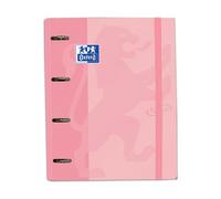 Oxford Carpeta con Anillas Touch Europeanbinder Rosa Flamingo Pastel con Recambio de 100 Hojas