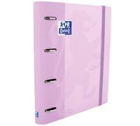 Oxford Carpeta de Anillas Touch Europeanbinder 4x35mm con Recambio A4+ Malva Pastel