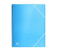 Oxford, Carpeta de Fundas Plástico, Color Azul, 30 Fundas Transparentes, Tamaño A4