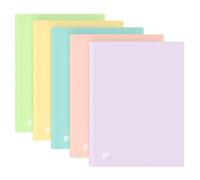 Oxford Carpeta de presentación con 40 fundas, tamaño A4, opaco, colores pastel, 10 unidades