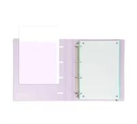 Oxford - Carpeta Plástico 4 anillas Europeanbinder + con recambio y goma elástica, tapas de Polyfoam super resistente y ligero, apertura 360º para escritorio y soporte, incluye recambio 5x5 OptikPaper
