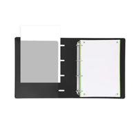 Oxford - Carpeta Plástico 4 anillas Europeanbinder + con recambio y goma elástica, tapas de Polyfoam super resistente y ligero, apertura 360º para escritorio y soporte, incluye recambio 5x5 OptikPaper