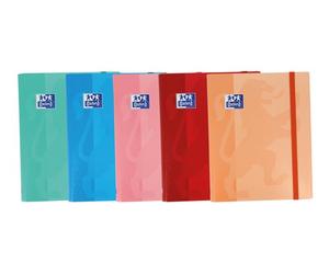 Oxford Carpeta School de Cartón Forrado con Gomas y Solapas A4, Pack de 10