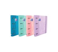 OXFORD Carpeta School Europeanbinder Touch A4+ 4 anillas Colores Pastel Set de 10