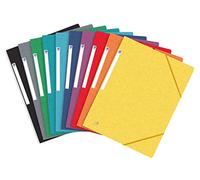 Oxford, Carpetas con gomas de cartulina, tamaño A4, Colores Surtidos Vivos, pack 10 Carpetas.