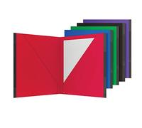 Oxford Carpetas de dos bolsillos, carpetas de plástico con bordes reforzados, tamaño carta, rojo, azul, verde, negro, morado, 5 por paquete (89114)