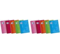 Oxford Classic 100430167 - Pack de 5 cuadernos espiral de tapa blanda, 4º (Paquete de 2)