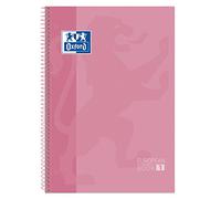 Oxford Classic Europeanbook 1 Cuaderno de espiral A4+ rayado de 90 g/m² y 80 hojas rosa