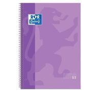 Oxford Classic Europeanbook 1 Write&Erase Cuaderno A4+ 5x5 mm Microperforado Tapa Dura Malva (Set de 5) (Set de 5)