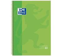 Oxford Classic Europeanbook 1 Write&Erase Cuaderno A4+ 5x5 mm Microperforado Tapa Extradura Verde Manzana (Set de 5) (Set de 5)