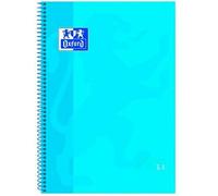 Oxford Classic Europeanbook 1 Write&Erase Cuaderno A4+ 80 Hojas Tapa Extradura Microperforado 5x5 mm Turquesa (Set de 5) (Set de 5)