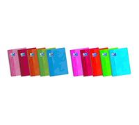 Oxford Classic Pack de 5 cuadernos A4 blanco de tapa blanda, Fº +, Cuadernos A5 hojas blancas, tapa blanda, 80 hojas, paquete 5 unidades, colores surtidos