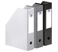 Oxford Color Life Urban - Juego de 3 revistas (PVC, respaldo 7 cm), color blanco y gris y negro