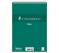 Oxford Conquerant - Bloc de notas (tamaño A5, 180 páginas, encuadernación completa, tapa para tarjeta verde