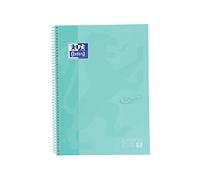 Bloc Oxford School Eu.Book 1 Touch Micro.Tapa Extra A4+ 80H Cuadric.5X5 90G Ice Mint Pastel (Set de 5)