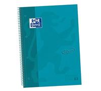 Oxford, Cuaderno A4, cuadrÃcula 5x5, tapa extradura, microperforado, libreta Europeanbook 1 touch, color acqua