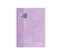 Bloc Oxford School Eu.Book 1 Touch Micro.Tapa Extra A4+ 80H Cuadric.5X5 90G Lavanda Pastel (Set de 5)