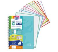 Oxford Cuaderno A4+, Europeanbook 10, Tapa Extradura, Cuadriculado 5X5, 200 Hojas, Color Ice Mint
