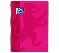 Oxford, Cuaderno A4 (Folio), cuadrícula 4x4, tapa plástico, color fucsia