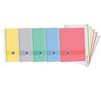 Oxford Cuaderno A4+ Europeanbook5 Microperforado Tapa extradura 5x5 120 hojas Colores aleatorios