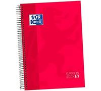 Oxford Cuaderno Classic Europeanbook A4+ 120H Microperforado Tapa Extradura Rojo (Set de 5) (Set de 5)