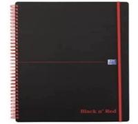 Oxford cuaderno de espiral, 400047653 Black N 'Red 5 Pack DIN A4, rayado, tapa flexible 70 hojas negro/rojo