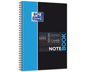 Oxford Cuaderno de espiral B5 (17 x 25 cm, 160 páginas, cuadriculado grande, tapa de polipropileno), color aleatorio