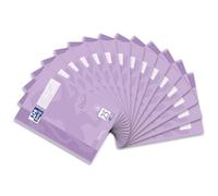 Oxford Cuaderno escolar A4 Touch, 16 hojas, línea 25, a rayas, color lila pastel, 15 unidades