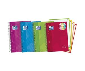Oxford Cuaderno Espiral A5 Cuadrícula 5mm (Tapa Dura) - surtido