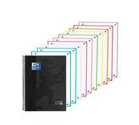 Oxford Cuaderno espiral Europeanbook 10 tapa extradura DIN A4 200 hojas cuadro 5 mm negro