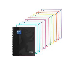 Oxford Cuaderno espiral Europeanbook 10 tapa extradura DIN A4 200 hojas cuadro 5 mm negro