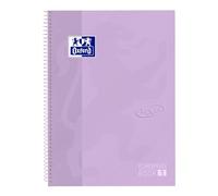 Bloc Oxford School Eu.Book 1 Touch Micro.Tapa Extra A4+ 80H Cuadric.5X5 90G Lavanda Pastel (Set de 5)