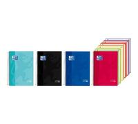 Oxford Cuaderno Europeanbook 5 Classic A4 con 150 hojas, Tapa Extradura, Incluye 5 Bolsas Portahojas y Acceso a Scribzee Write & Erase - Colores Surtidos (Set de 5)