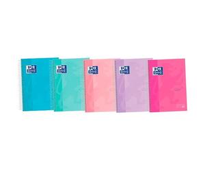 Oxford Cuaderno Europenanbook 4 Touch A5+ 5x5 mm Microperforado 120 Hojas Tapa Extradura Set de 5 (Set de 5)