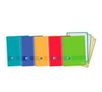Oxford Cuaderno Live&Go Europeanbook 4 Microperforado 120H A5+ 5x5 T-Plástico C-Surtidos Vivos (Set de 5) (Set de 5)