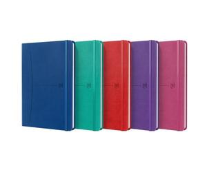 Oxford Cuaderno Signature A5 Liso Cosido Tapa Extradura Cierre Goma 80H Papel OptikPaper Vivos