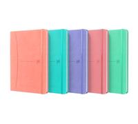 OXFORD Cuaderno Signature A5 Tapa Extra Liso Colores Pastel Set de 5