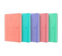 OXFORD Cuaderno Signature tapa extra A5 80h Horizontal Surtido Colores Pastel (Set de 5)