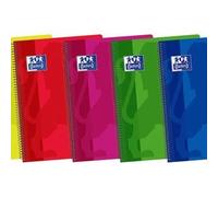 OXFORD.CUADERNOS Paq/5 cuaderno espiral 4º 80h 90g. 1 horizontal c/m tapa extradura colores surtidos