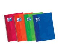 OXFORD.CUADERNOS Paq/5 cuaderno espiral 4º 80h 90g. cuad.4x4 c/m tapa plastico classic