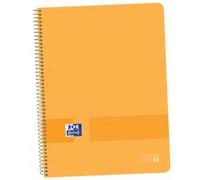 OXFORD.CUADERNOS Paq/5 cuaderno espiral A4+ 80hojas 90g. cuadricula 5x5 ebook1 color melocotón tapa plastico