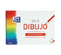 Oxford dibujo escolar bloc espiral a3+ - tapa blanda/contratapa rigida - 20 hojas 130gr liso (5 uds)