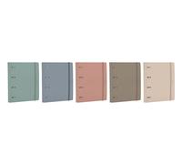 OXFORD DISEÑO Pack de 10 Carpebloc Polyfoam A4+ con 4 anillas de 35mm y recambio cuadrícula 5x5 serie Forest