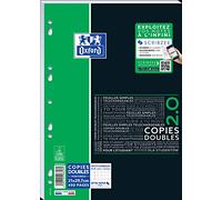Oxford Estudiantes SOS Notas doble hoja azulejos pequeños 400 páginas A4 Blanco